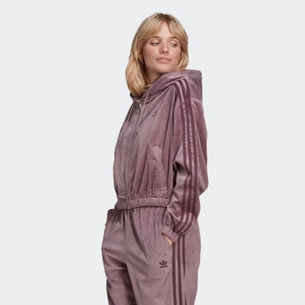 Adidas corduroy set top and bottoms XS set